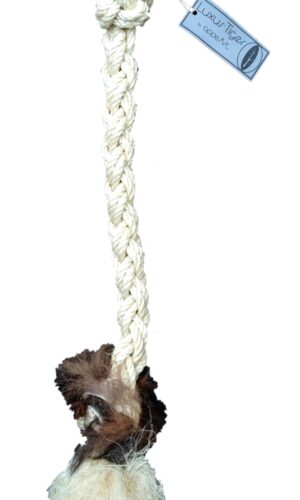 Kletterseil für Katzen 65cm mit Fell | Katzenspielzeug